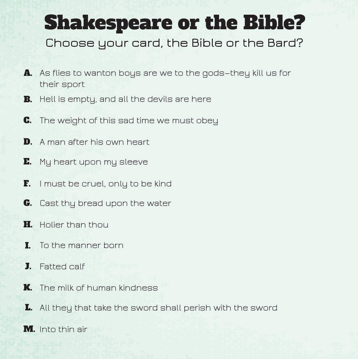 Bard-It: Words, Words, Mere Words, No Matter From The Heart? (What's In A Name)