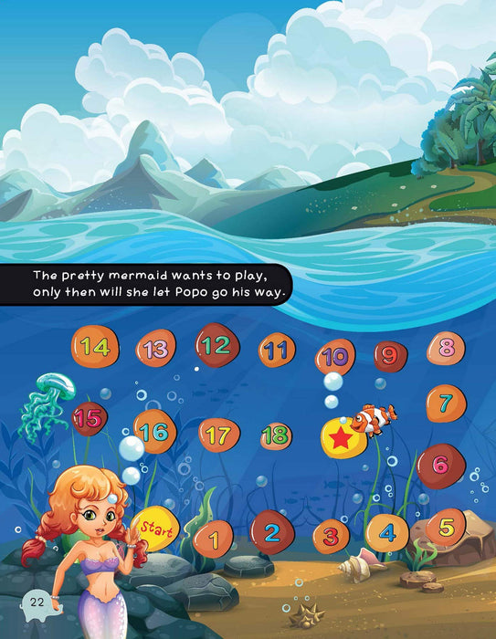 Popo loves Fantasyland - Animals Riddle ,Dot, Colouring, Mazes, Puzzles Activity Book