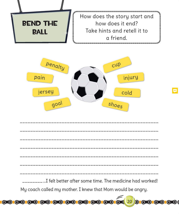 Sports and Entertainment (Telling Teeny Tales) Writing Story Book For Children Ages 8 to 11