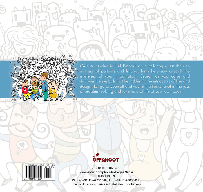 C'Est La Vie (Expressions) :  Drawings Activity Book For Children